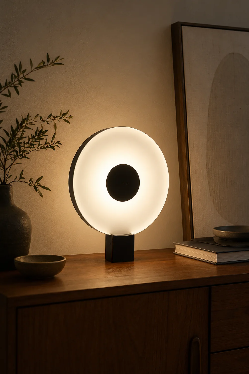 Round Flying Saucer Table Lamp - Lumpaz