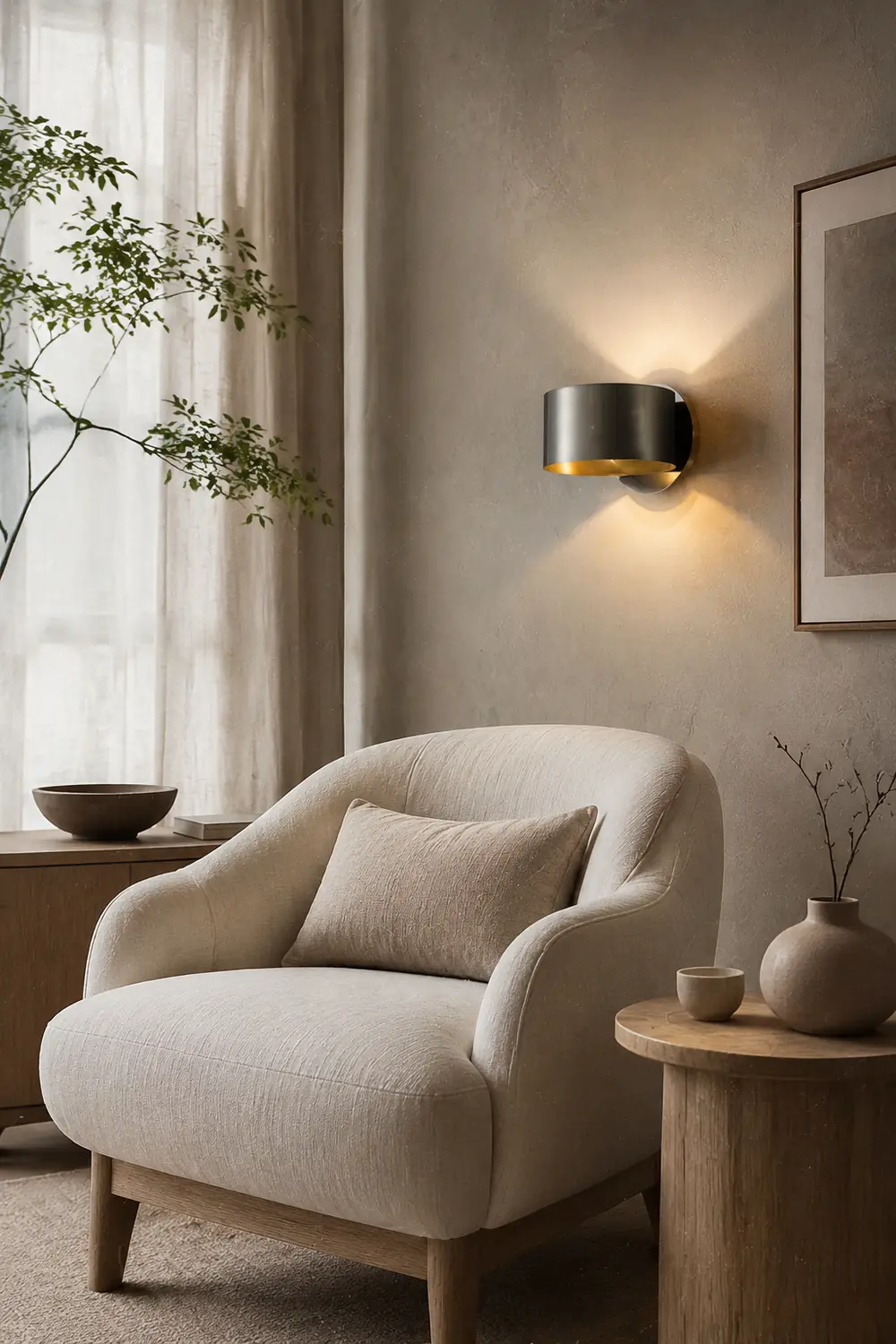 Brass Drum Wall Lamp - Lumpaz