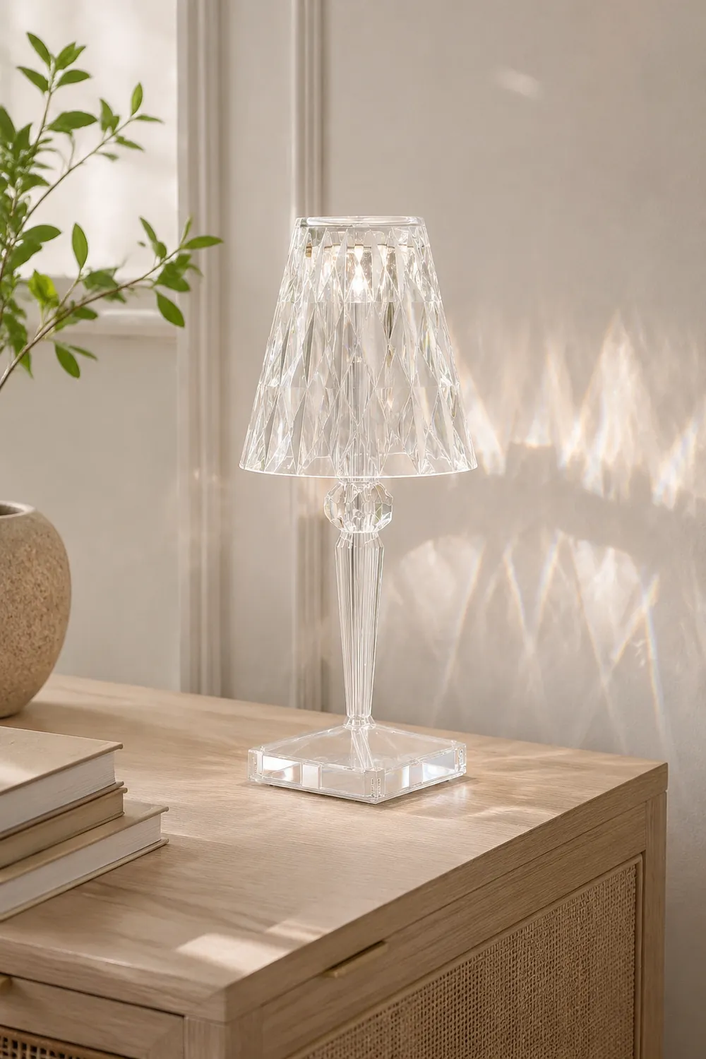 Sparkle Glam Built-in Battery Table Lamp - Lumpaz