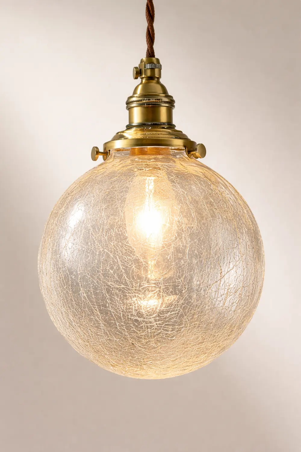 Crackle Glass Pendant Light - Lumpaz