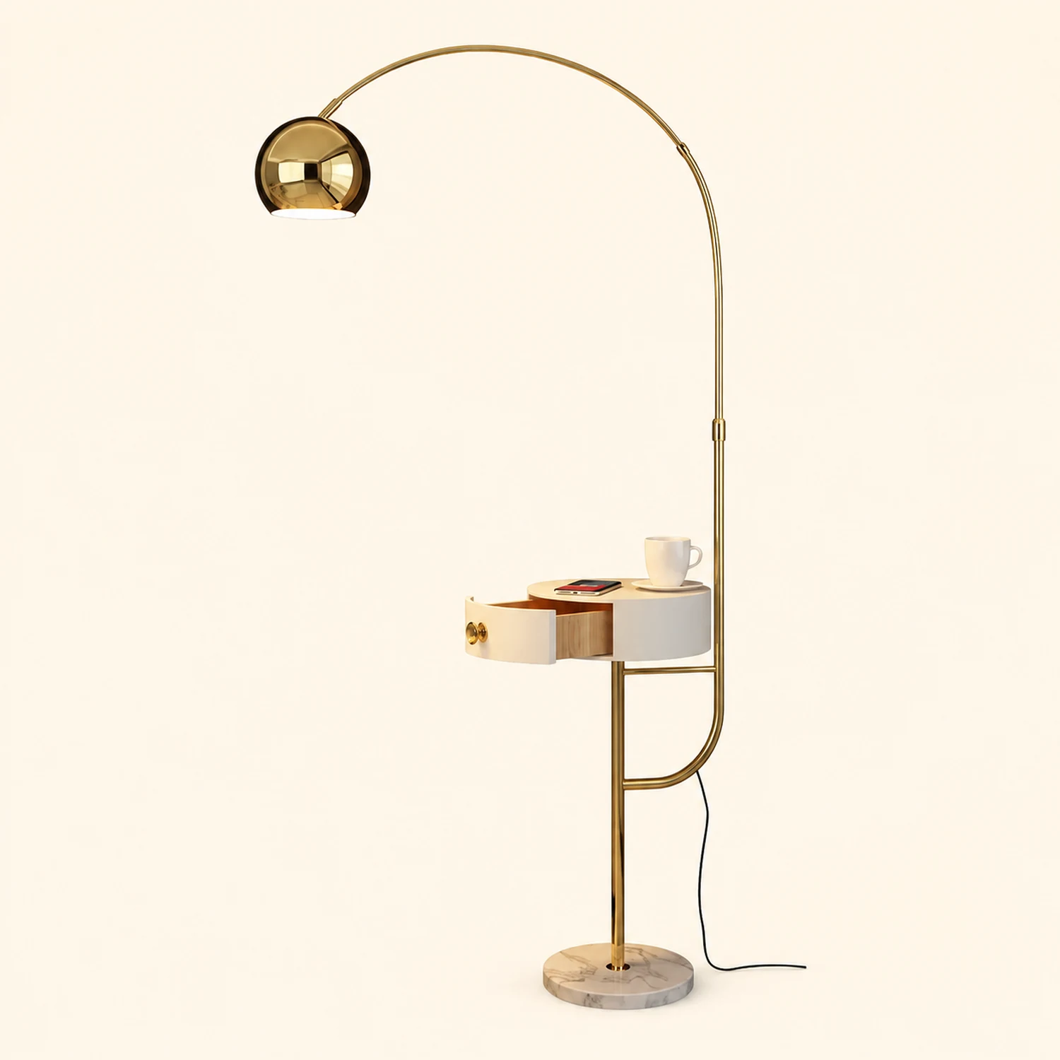 Arc Drawer Floor Lamp - Lumpaz