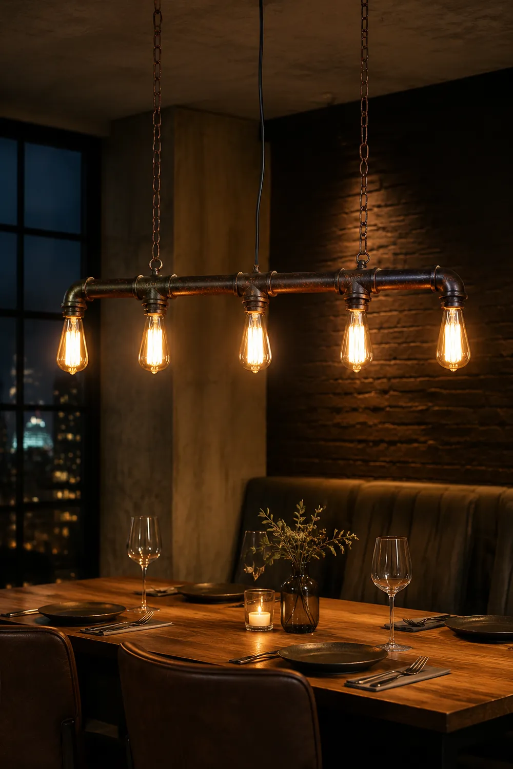 American Vintage Loft Chandelier - Lumpaz