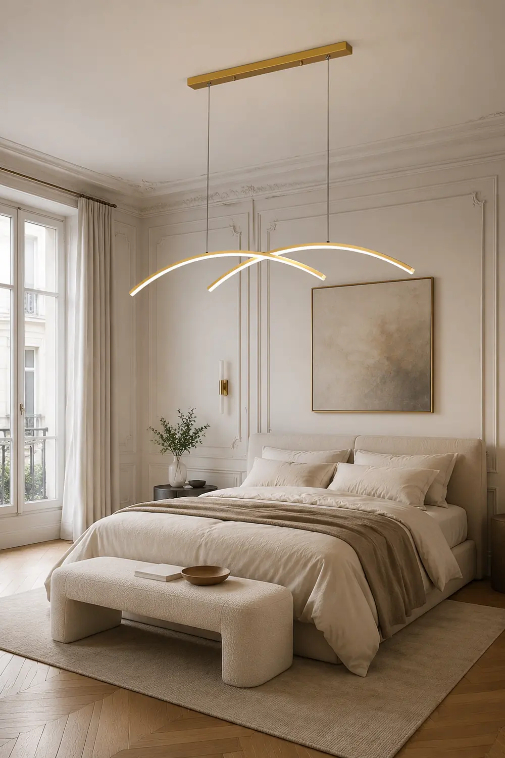 Oscillating Strip Island Chandelier - Lumpaz