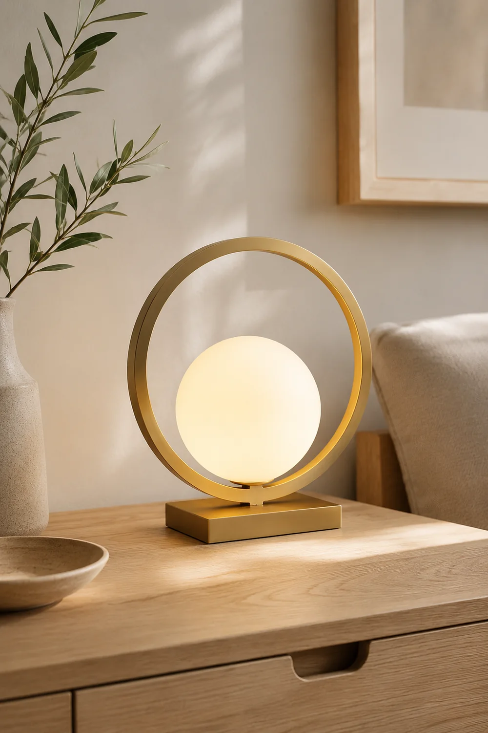 Lunar Brass Table Lamp - Lumpaz
