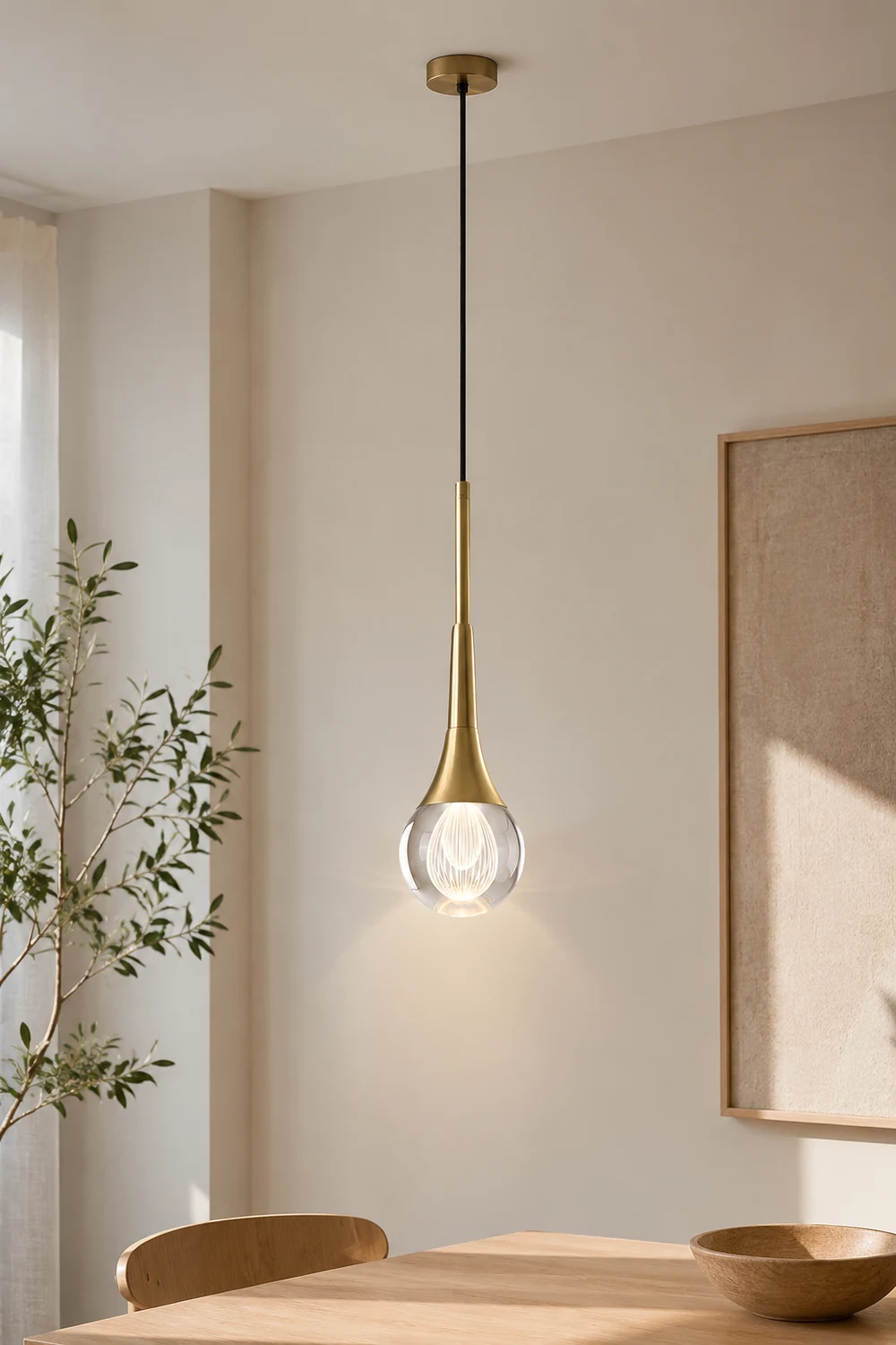 Teardrop Crystal Pendant Light - Lumpaz