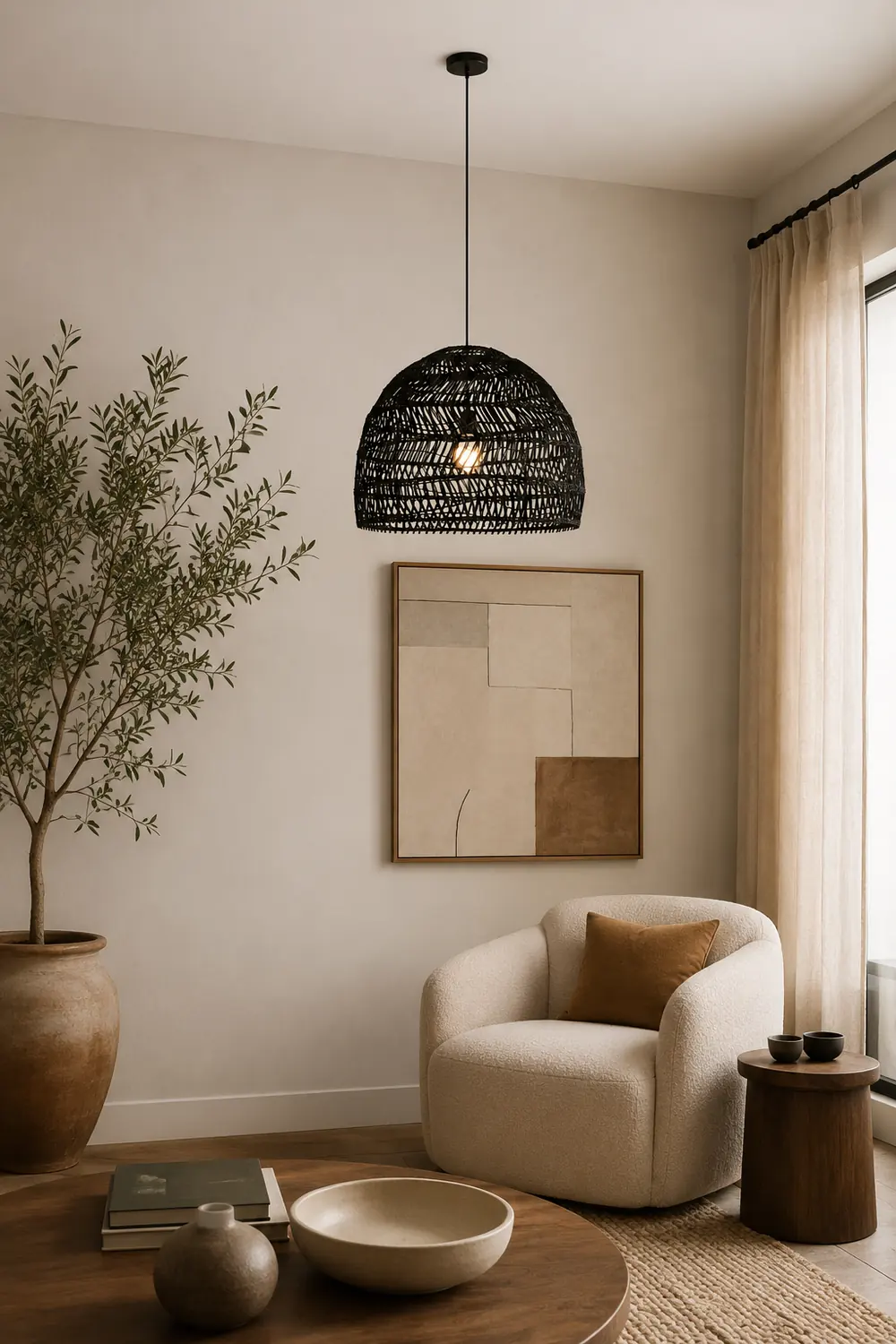 Wicker Pendant Lamp - Lumpaz