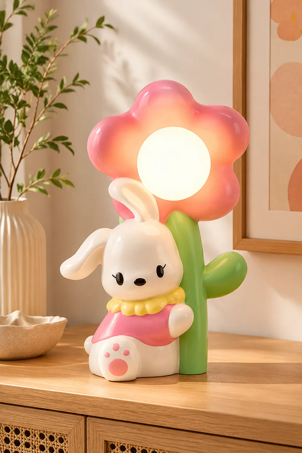 Bunny Flower Table Lamp - Lumpaz