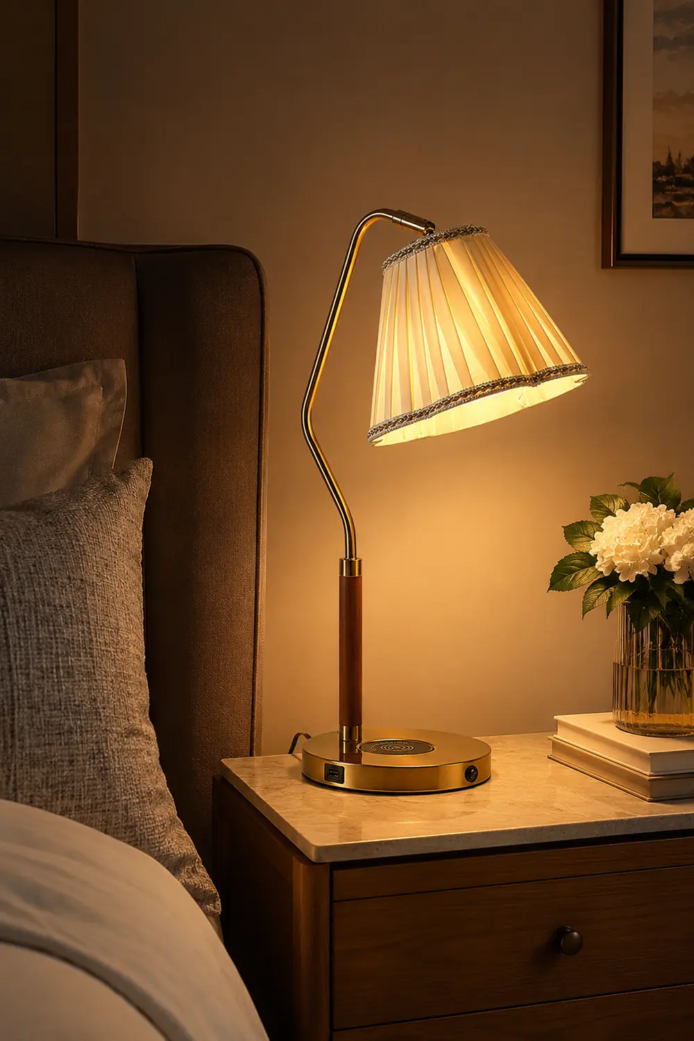 Florentine Fabric Table Lamp - Lumpaz