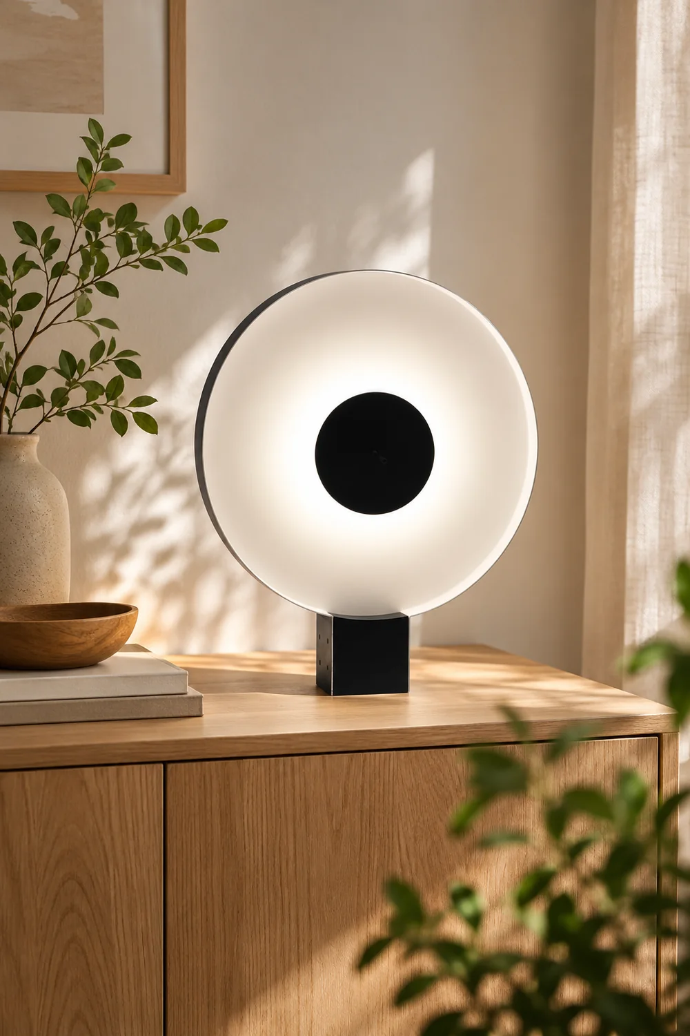 Round Flying Saucer Table Lamp - Lumpaz