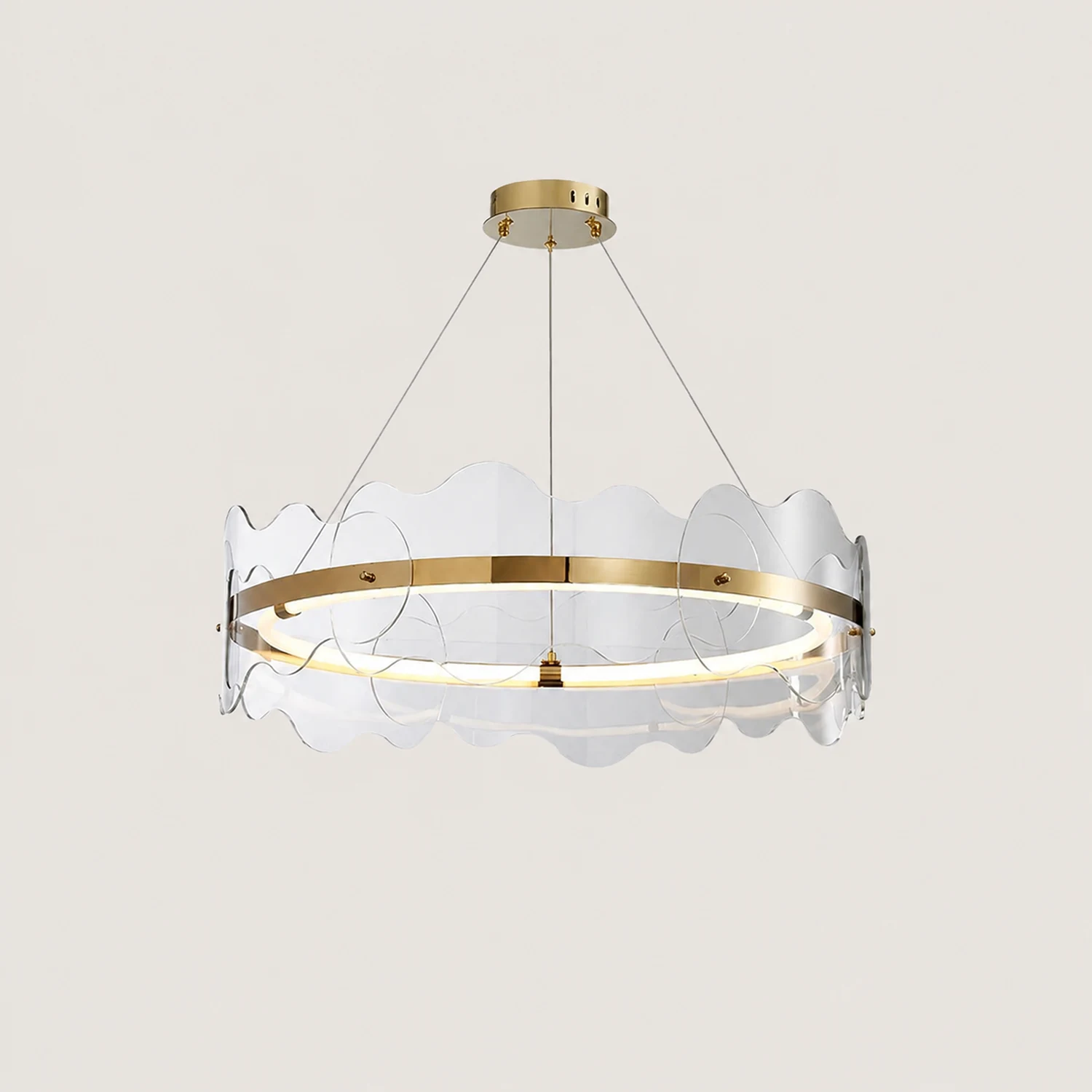 Acrylic Wave Chandelier - Lumpaz