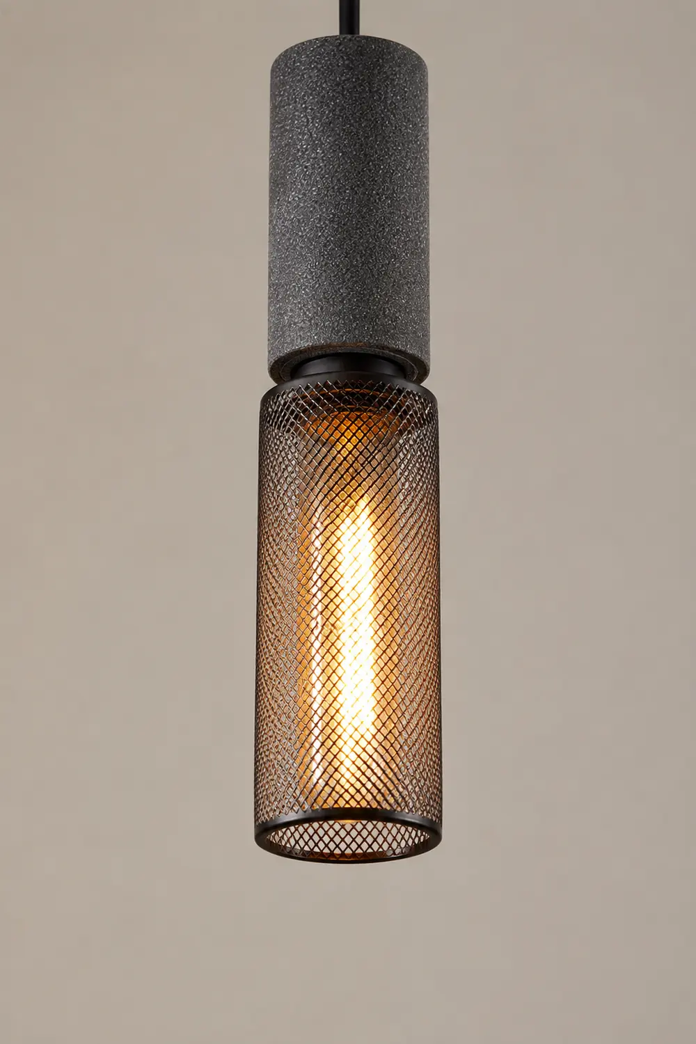Concrete Industry Pendant Lamp - Lumpaz