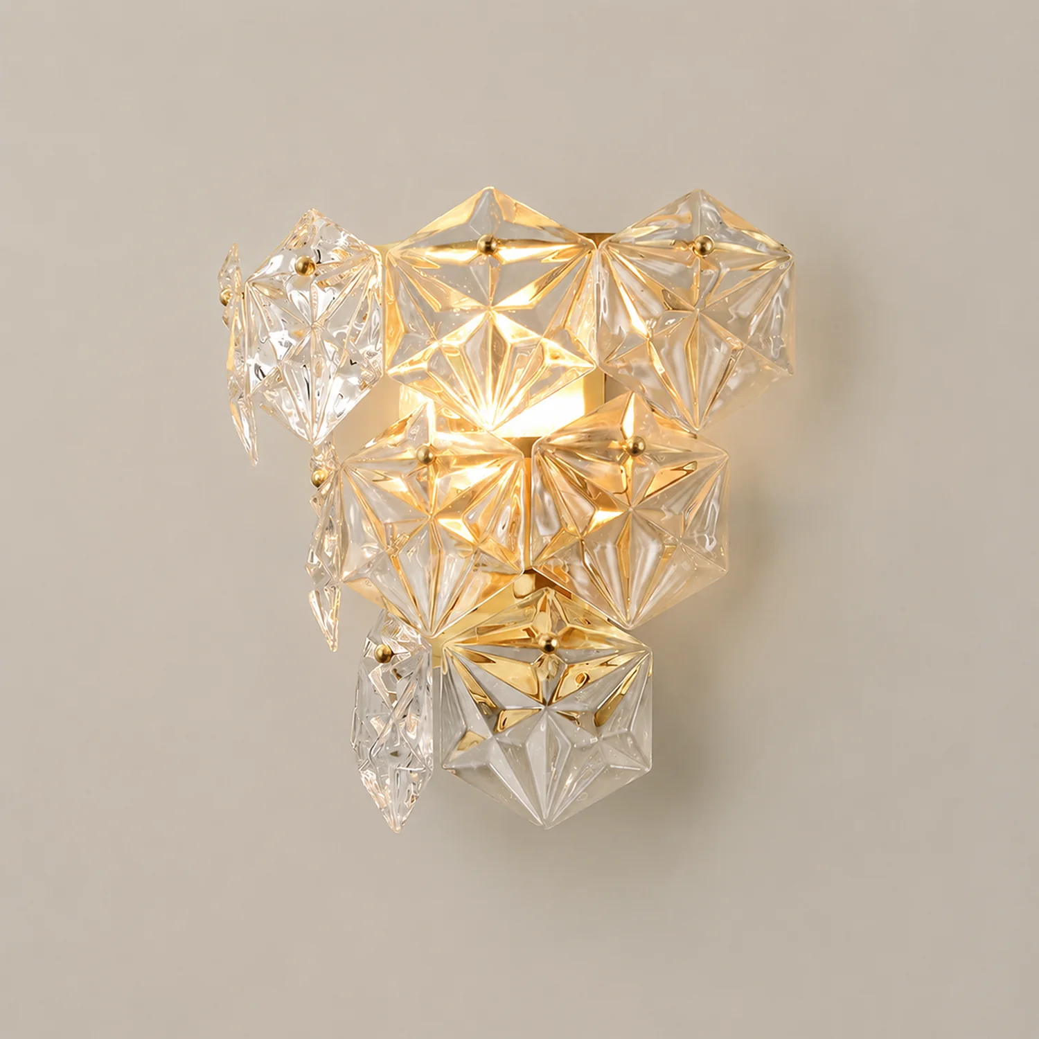 Snowflake Glass Wall Lamp - Lumpaz