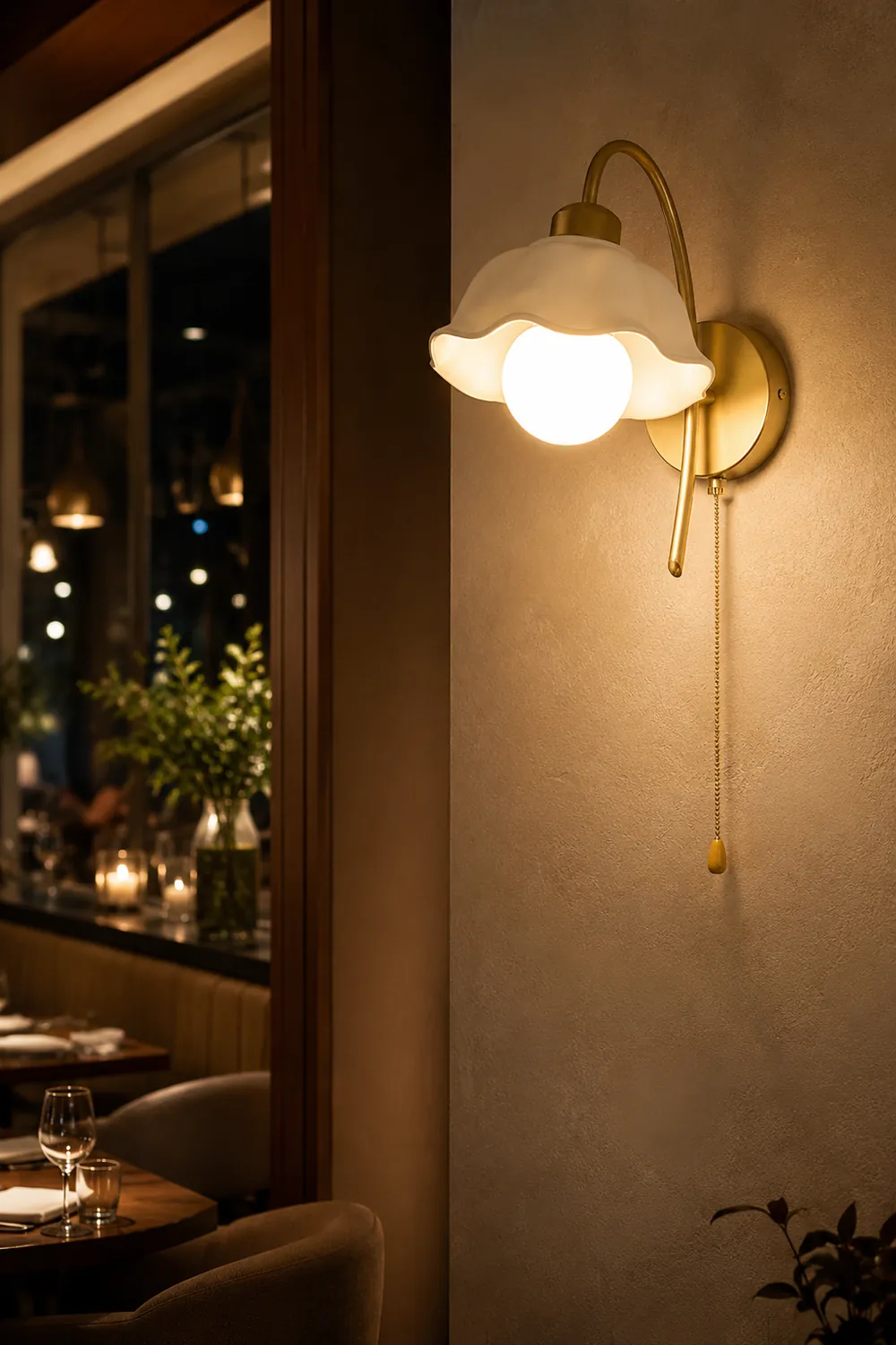 Flower Ceramic Wall Lamp - Lumpaz