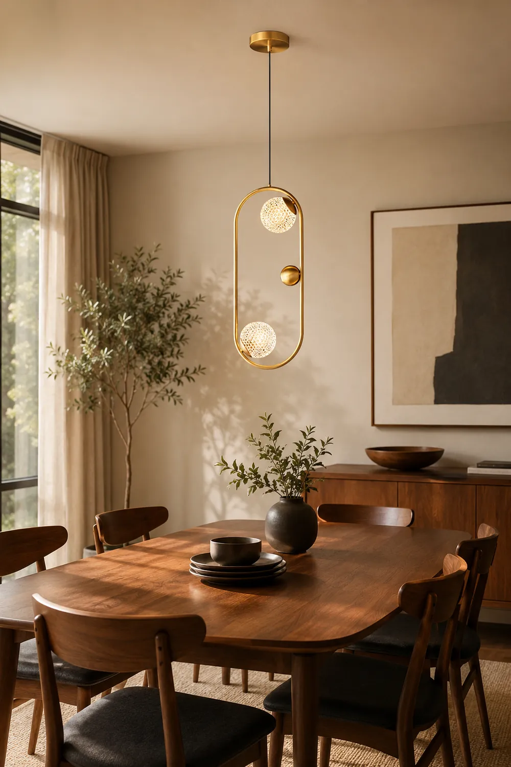 Jupiter Brass Pendant Lamp - Lumpaz