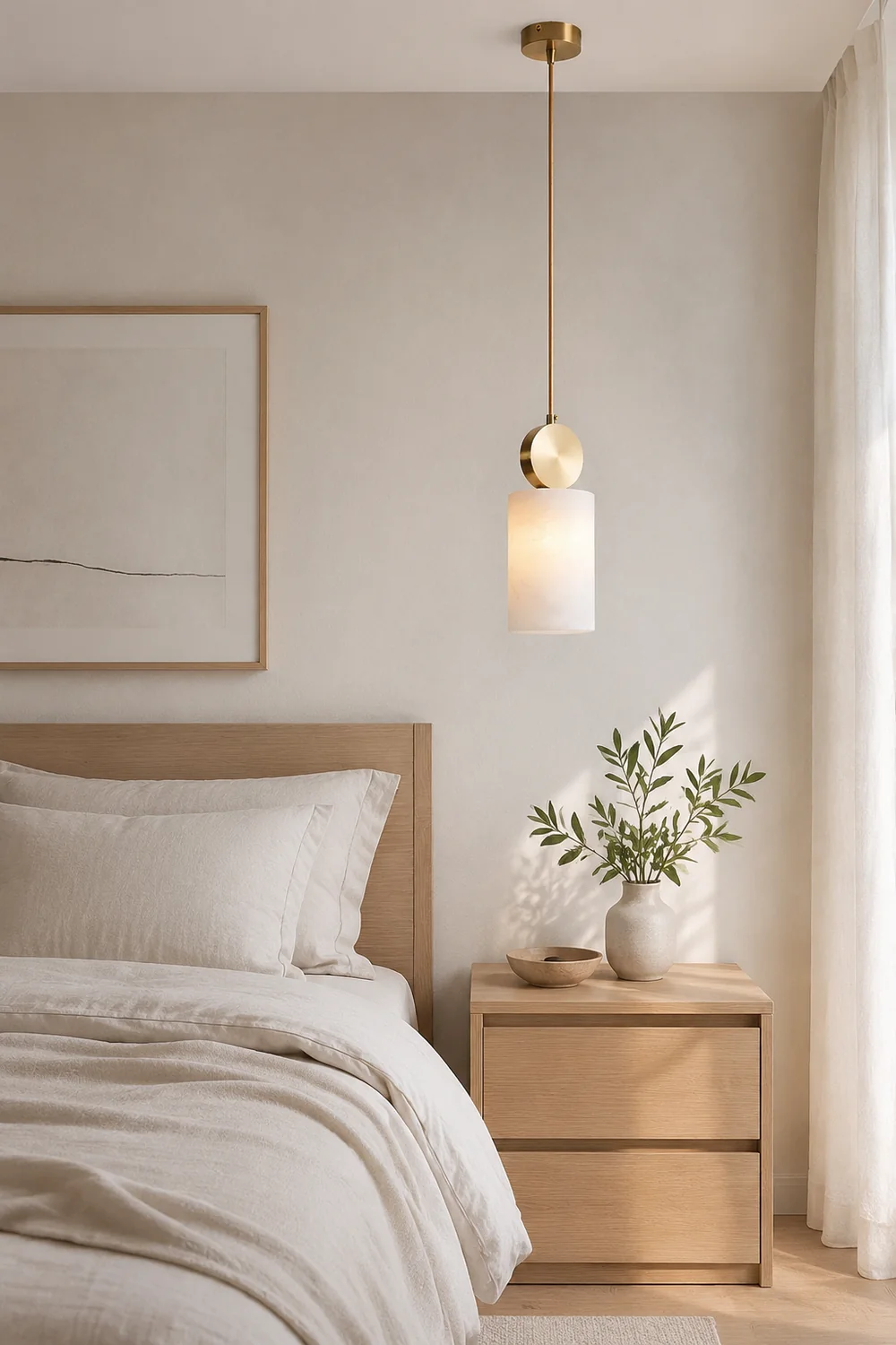 Etruscan Alabaster Pendant Light - Lumpaz