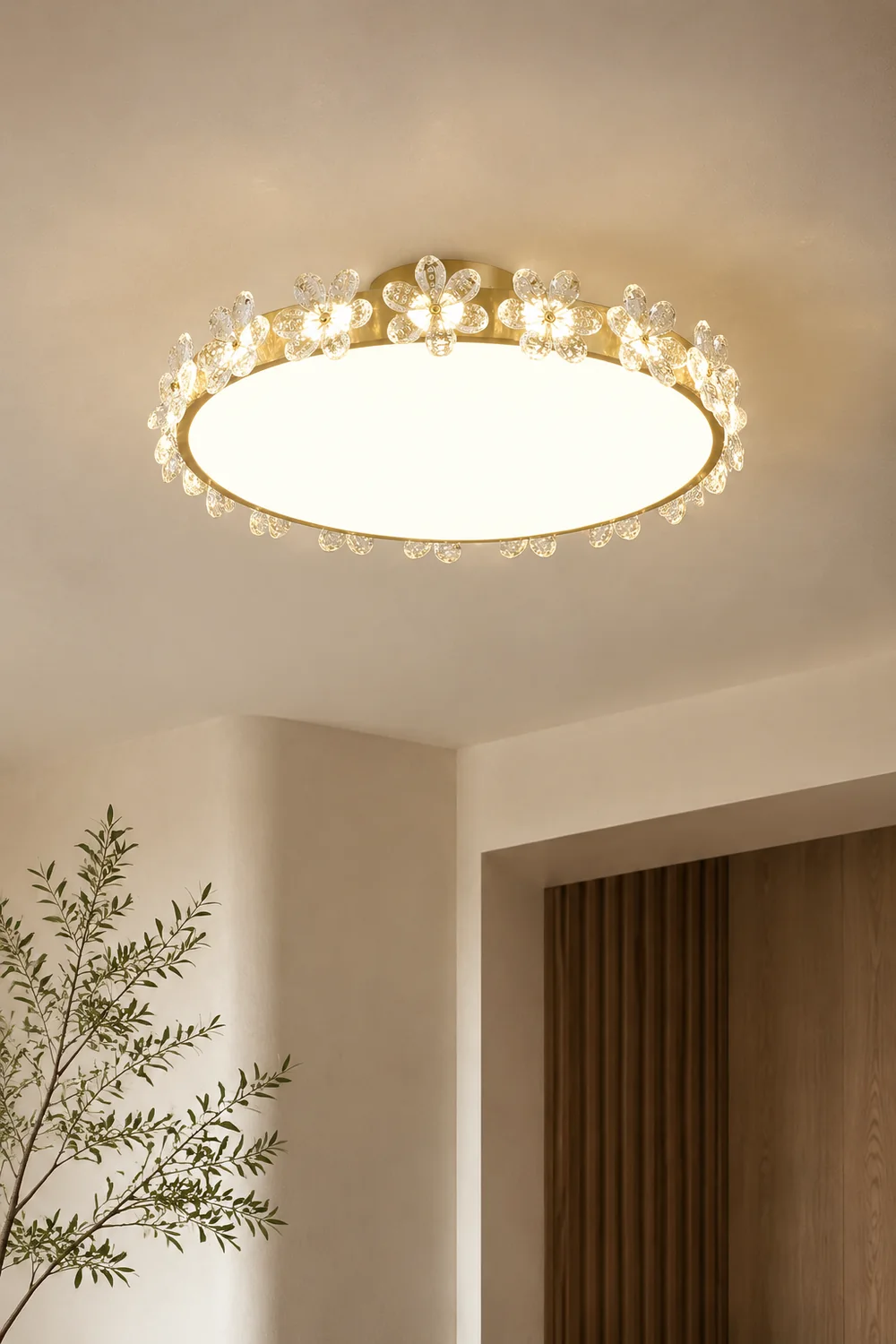 Petal Crystal Ceiling Lamp - Lumpaz