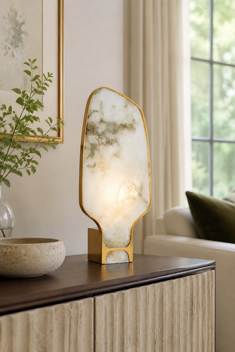 Andrea Alabaster Table Lamp - Lumpaz