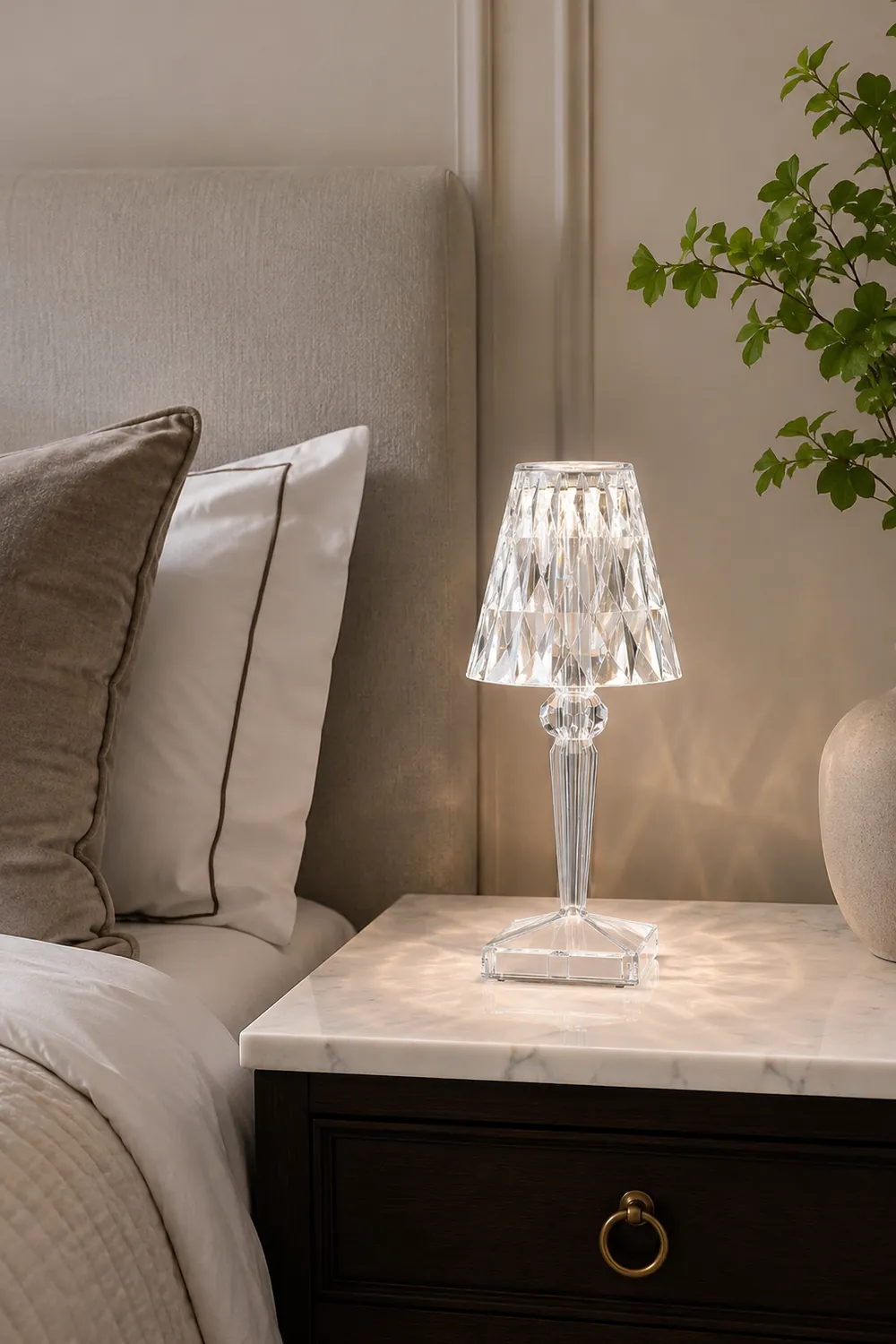 Sparkle Glam Built-in Battery Table Lamp - Lumpaz