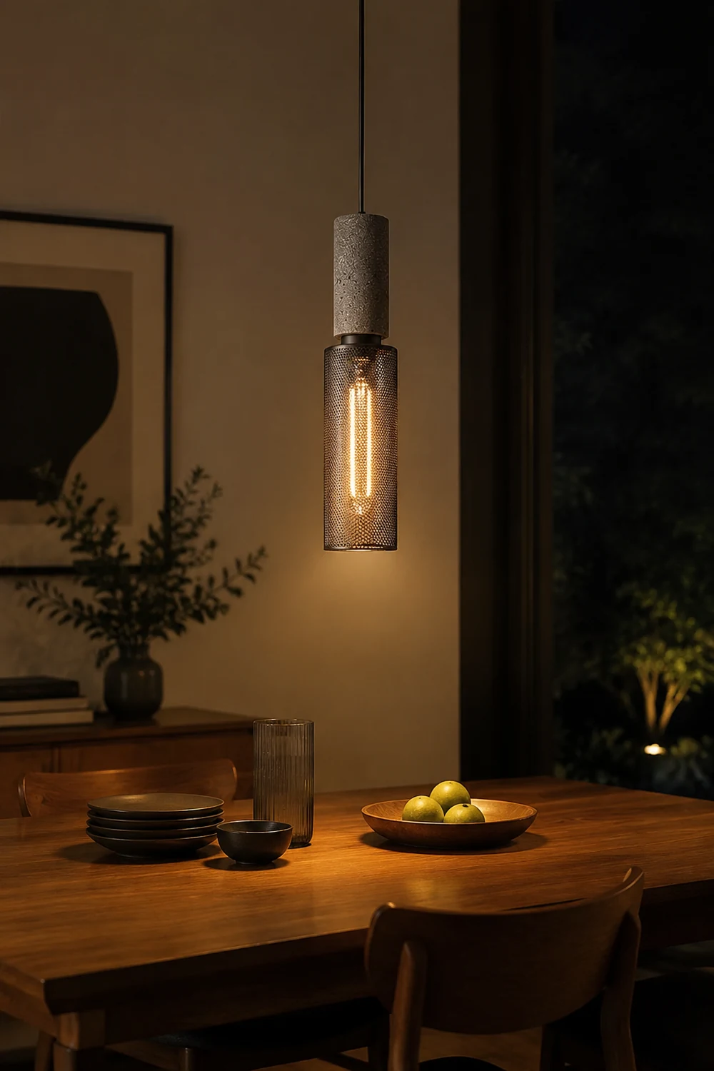 Concrete Industry Pendant Lamp - Lumpaz