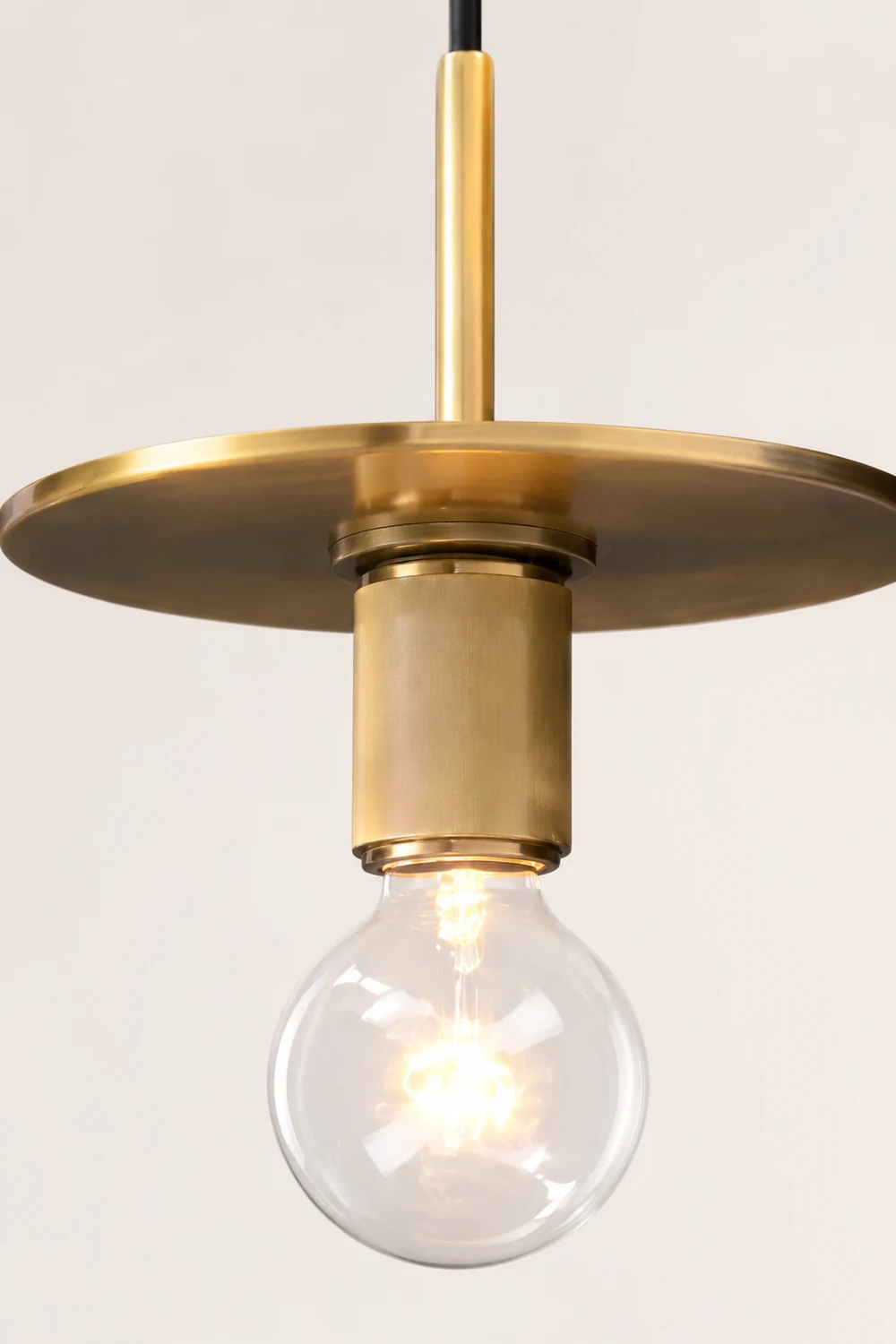 Armed Brass Pendant Lamp - Lumpaz