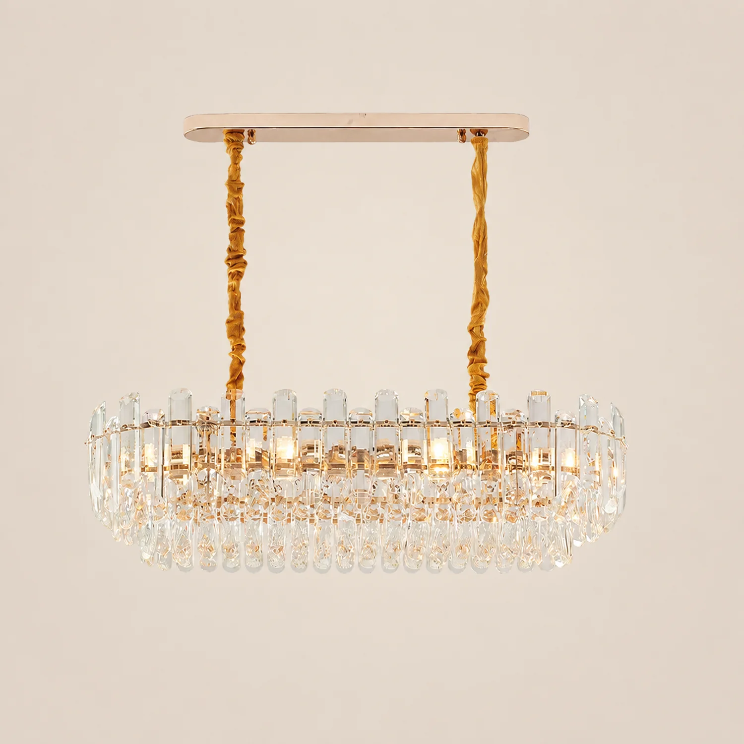 Modern Crystal Tier Chandelier - Lumpaz