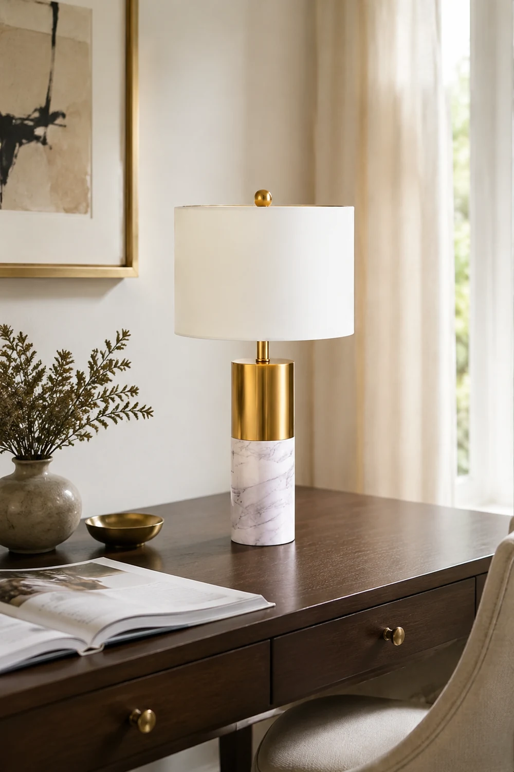 Cairo Marble Table Lamp - Lumpaz