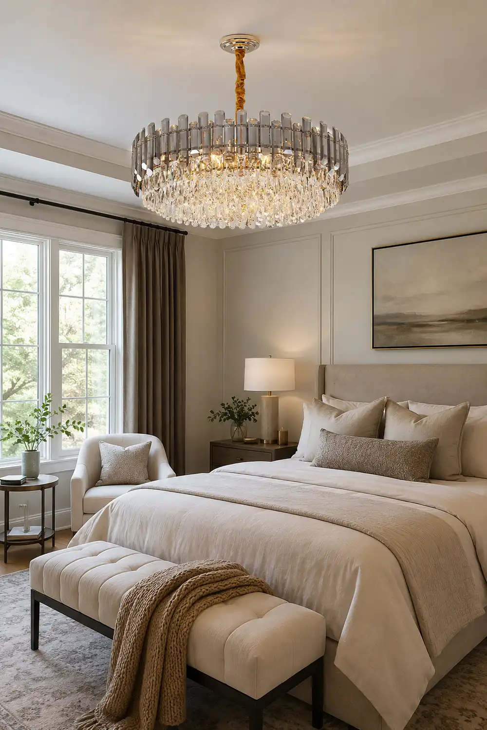 Modern Crystal Tier Chandelier - Lumpaz