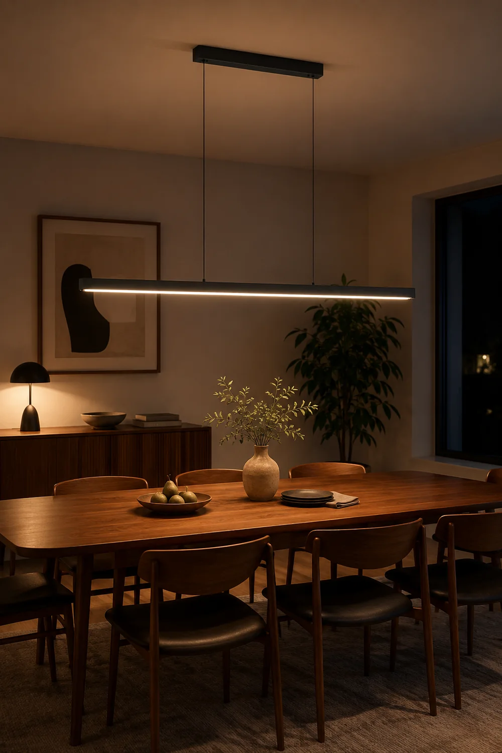 Edge Linear Island Chandelier - Lumpaz