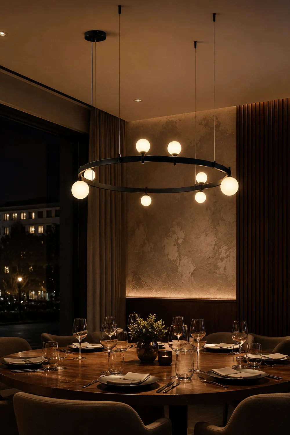 Stant Circular Chandelier - Lumpaz