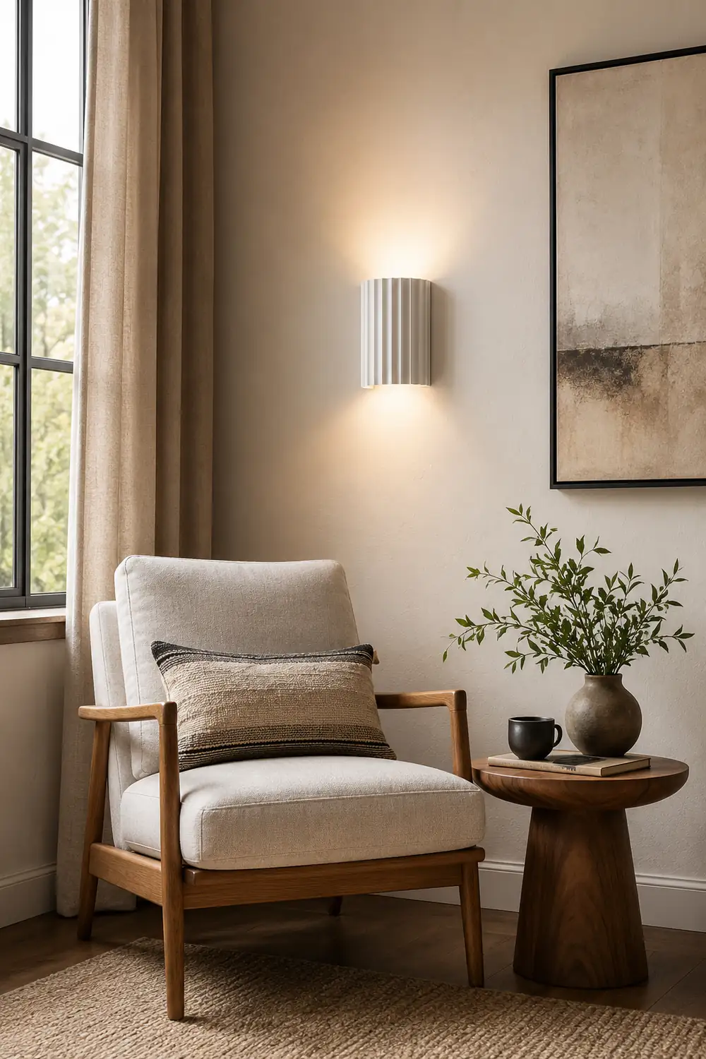Fluted Resin Wall Lamp - Lumpaz