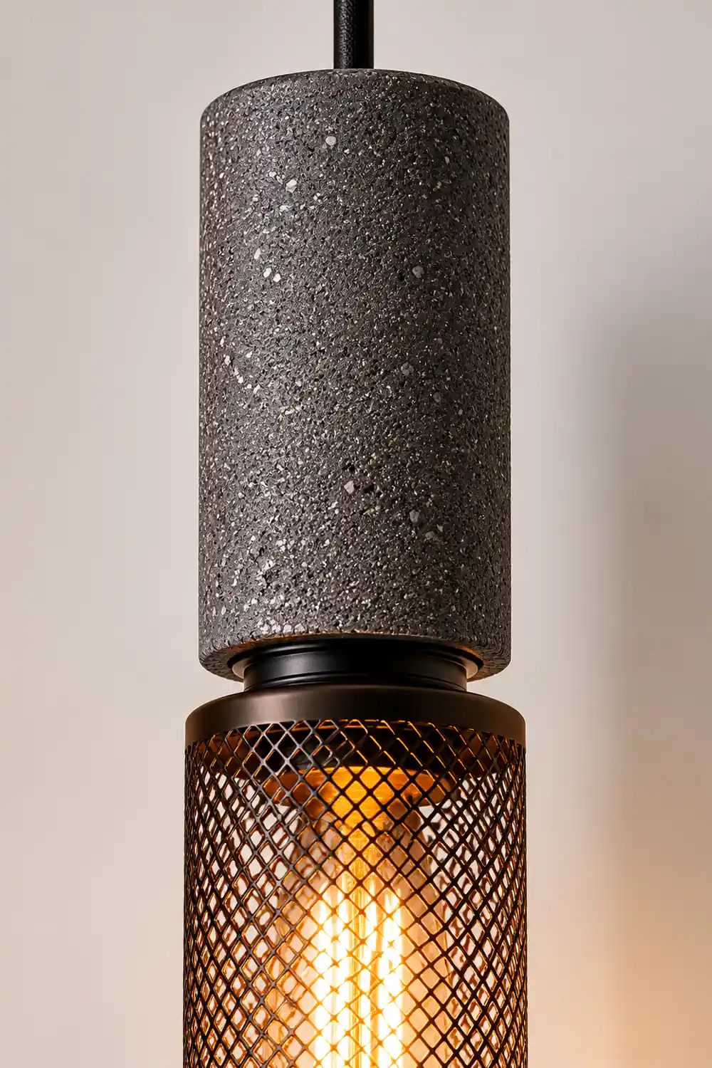 Concrete Industry Pendant Lamp - Lumpaz