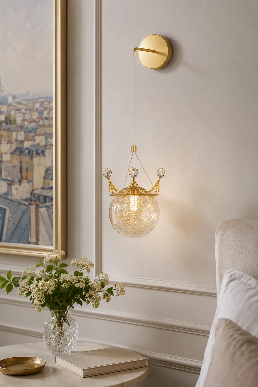 Gypsophila Crown Wall Lamp - Lumpaz