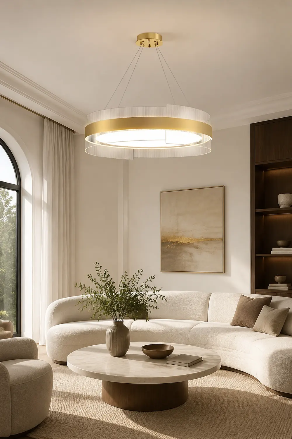 Genevieve Round LED Chandelier - Lumpaz