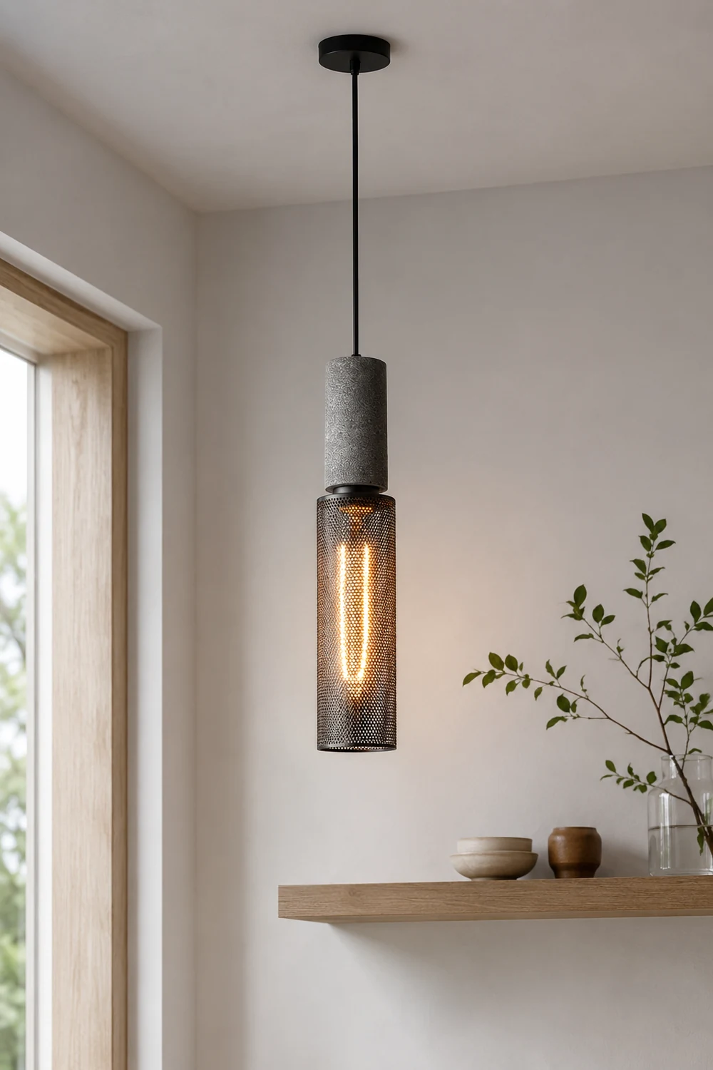 Concrete Industry Pendant Lamp - Lumpaz