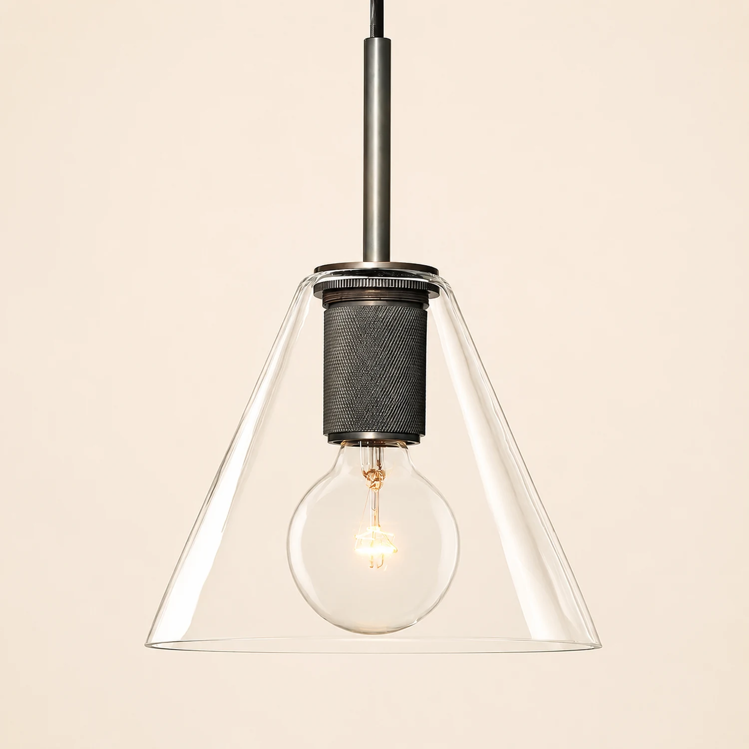 Armed Brass Pendant Lamp - Lumpaz