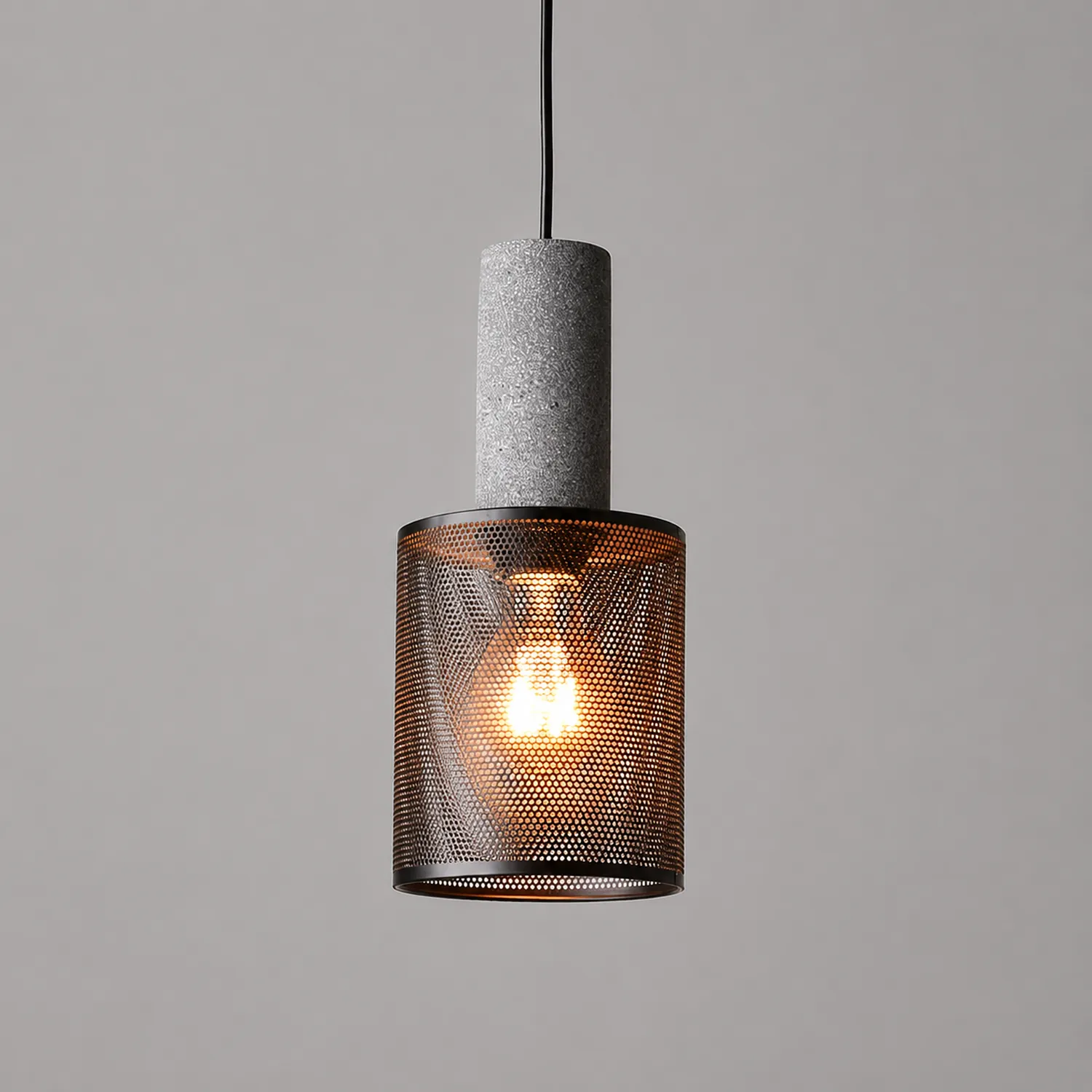 Concrete Industry Pendant Lamp - Lumpaz