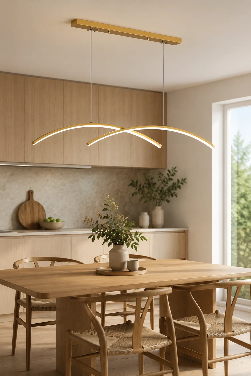 Oscillating Strip Island Chandelier - Lumpaz