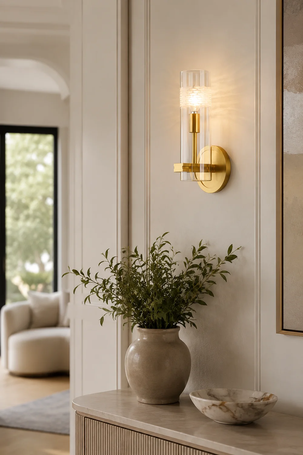 Glass Candlestick Wall Lamp - Lumpaz