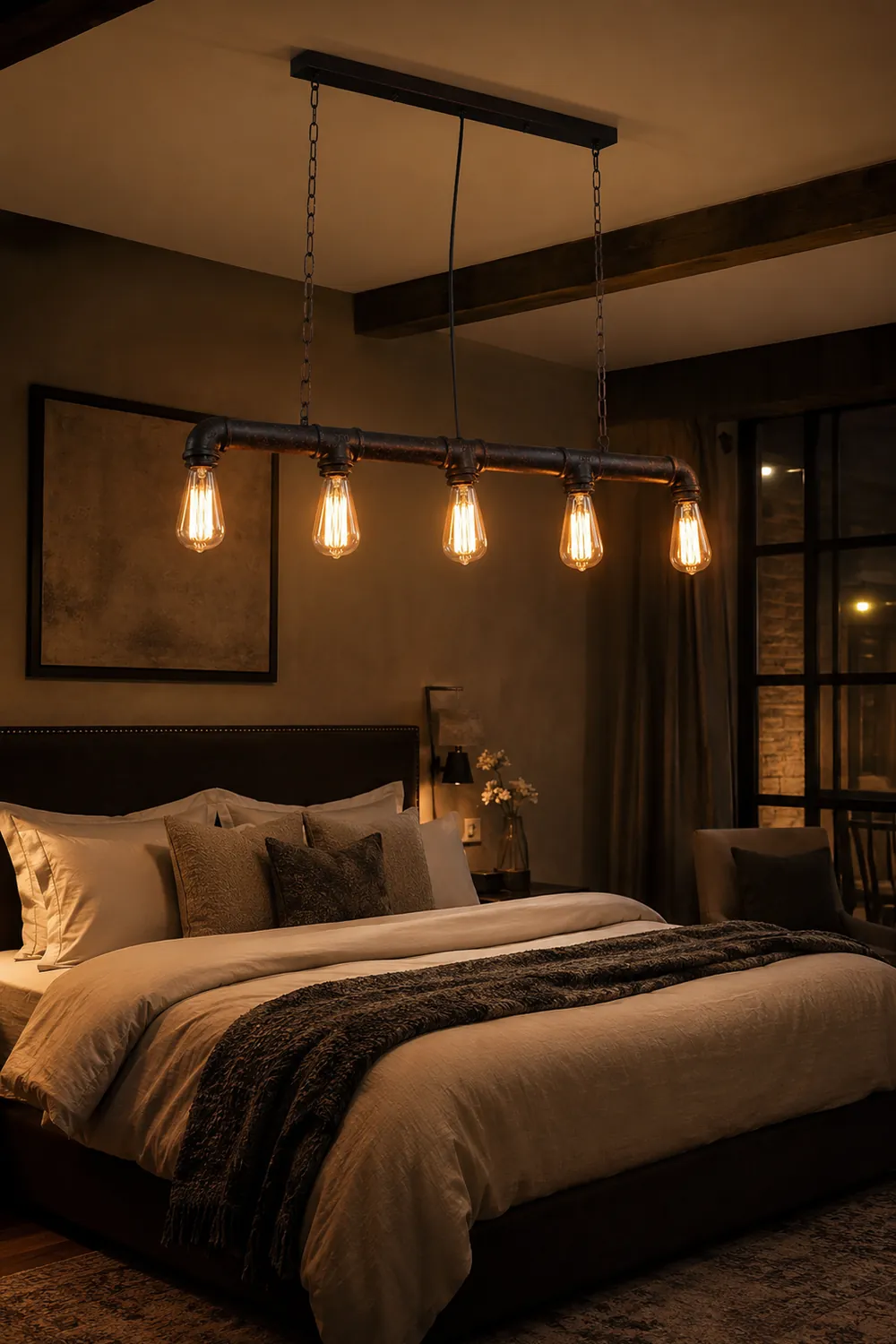 American Vintage Loft Chandelier - Lumpaz