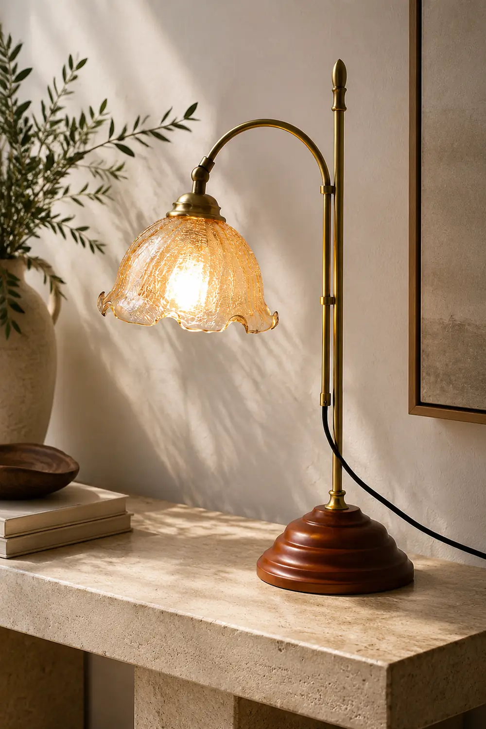Vintage Textured Table Lamp - Lumpaz