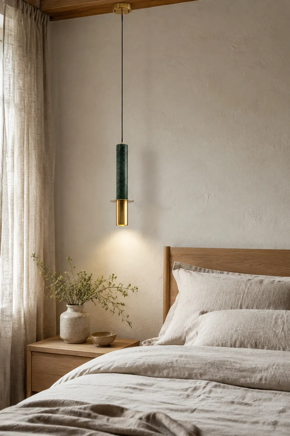 Marble Cylinder Pendant Light - Lumpaz