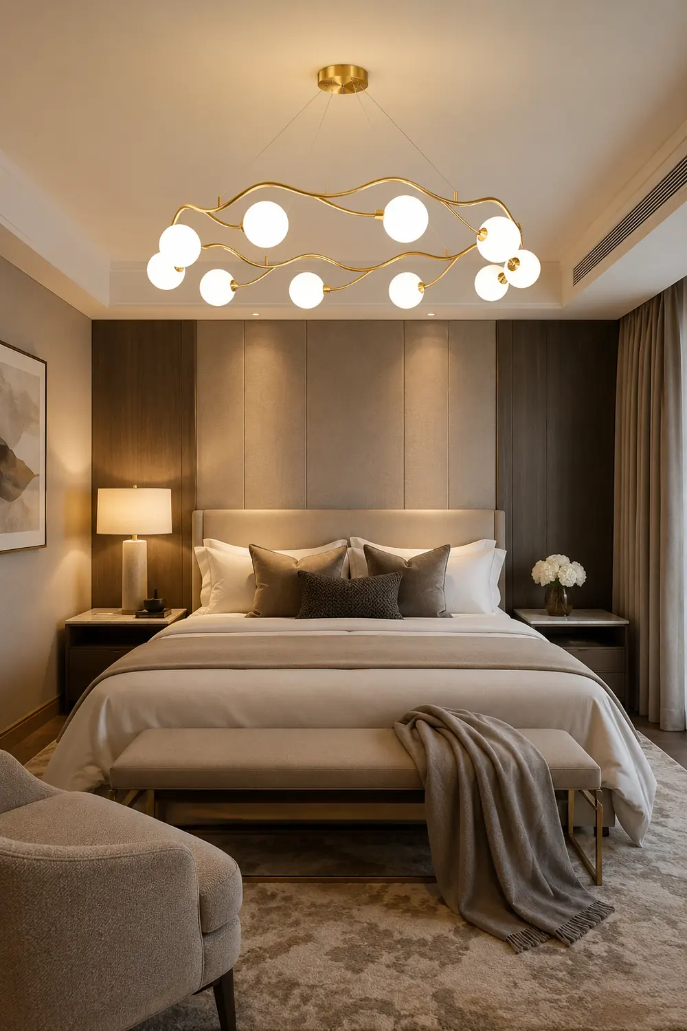 Circular Wave Chandelier - Lumpaz