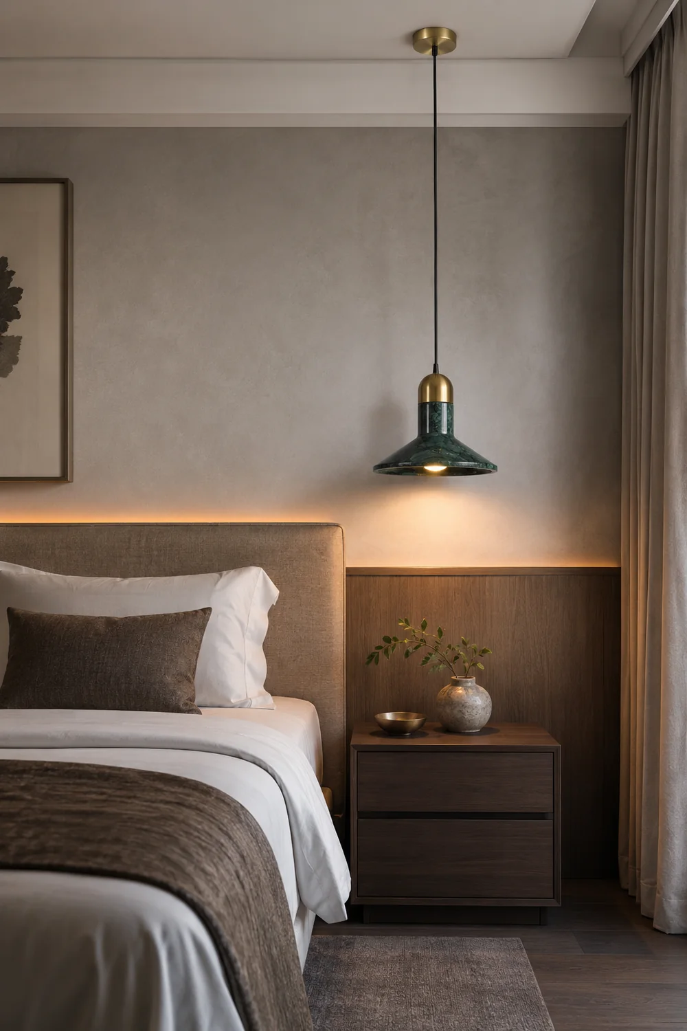 Cone Marble Pendant Light - Lumpaz