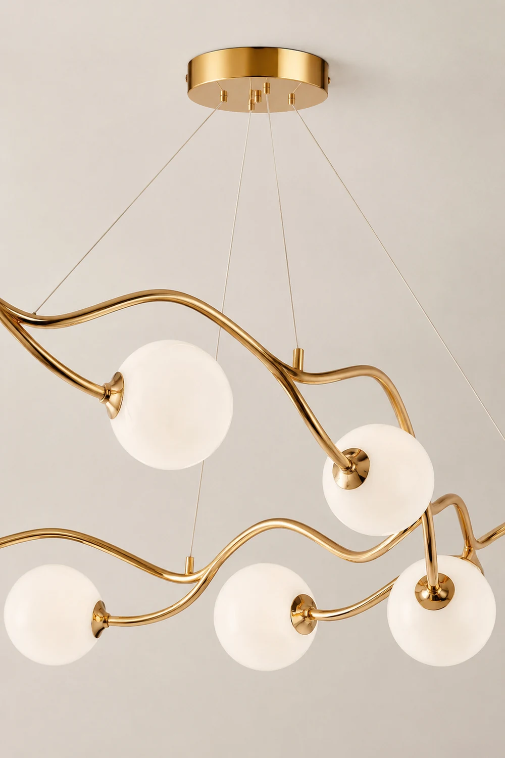 Circular Wave Chandelier - Lumpaz