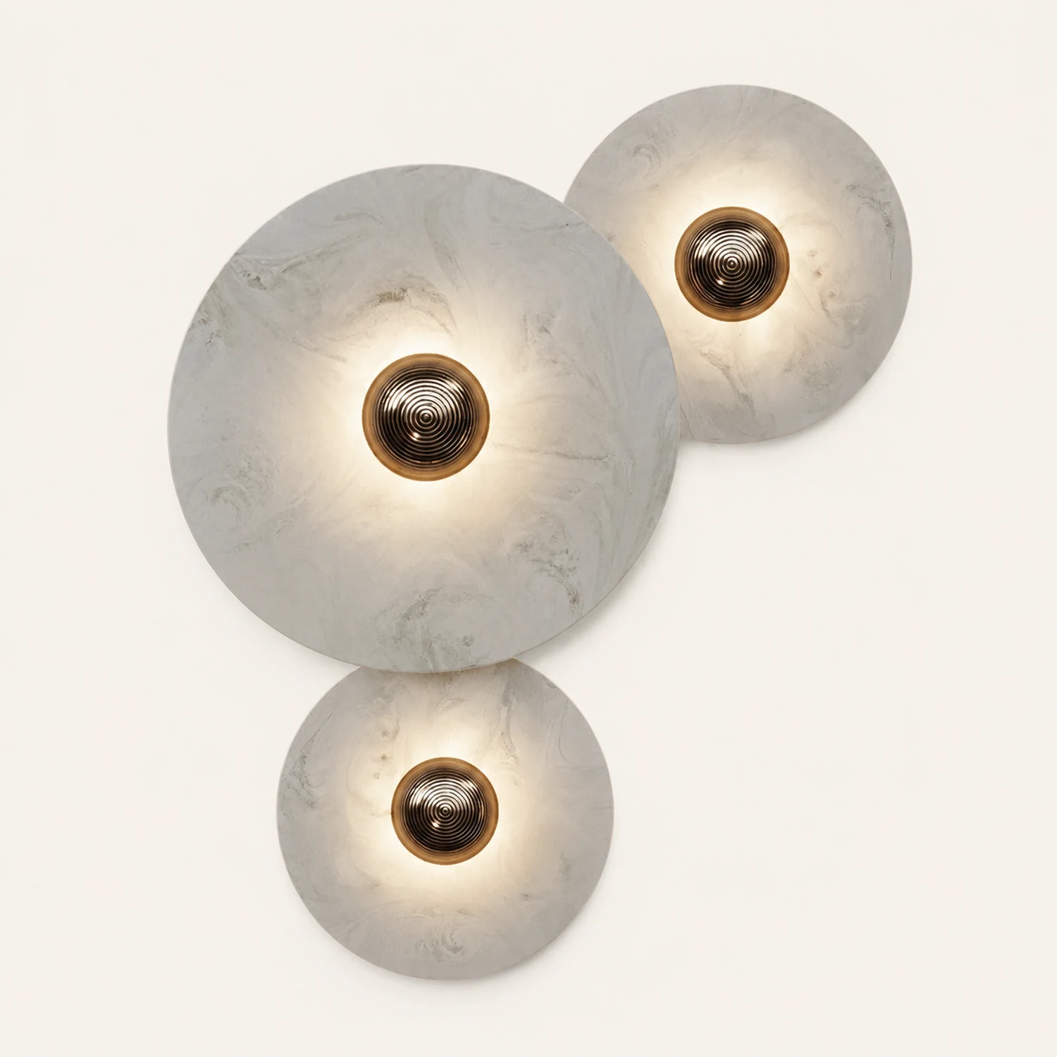 Round Alabaster Combination Wall Lamp - Lumpaz