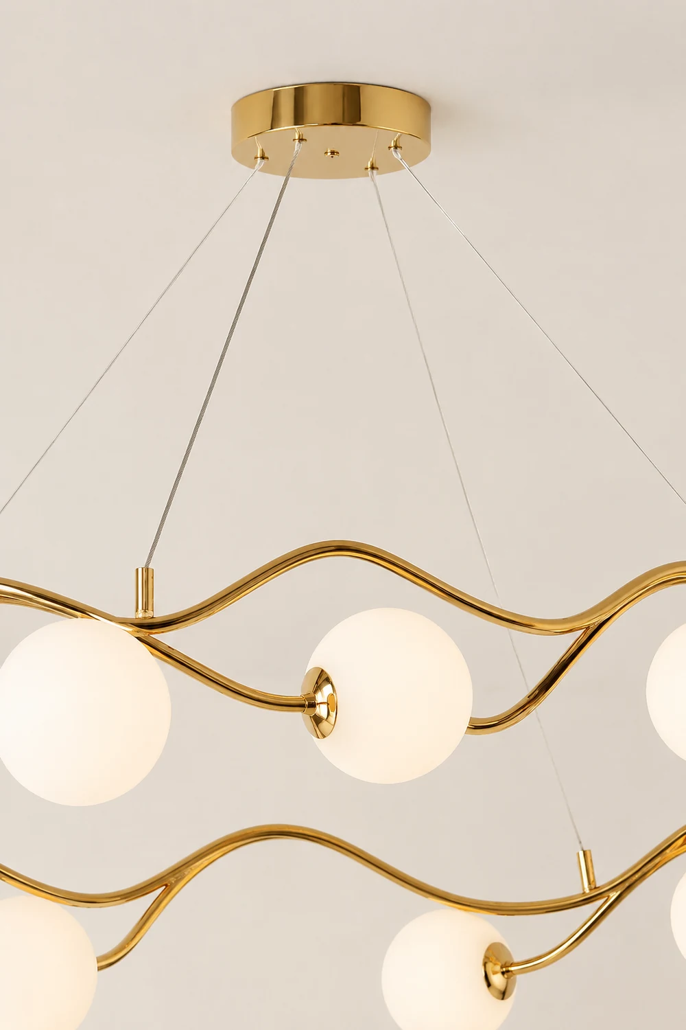 Circular Wave Chandelier - Lumpaz