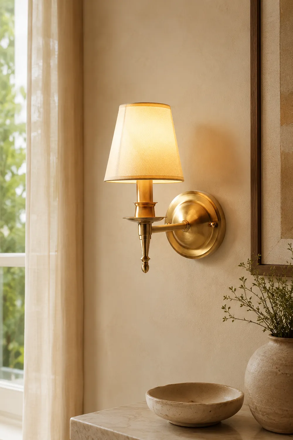 Antique Brass Wall Lamp - Lumpaz