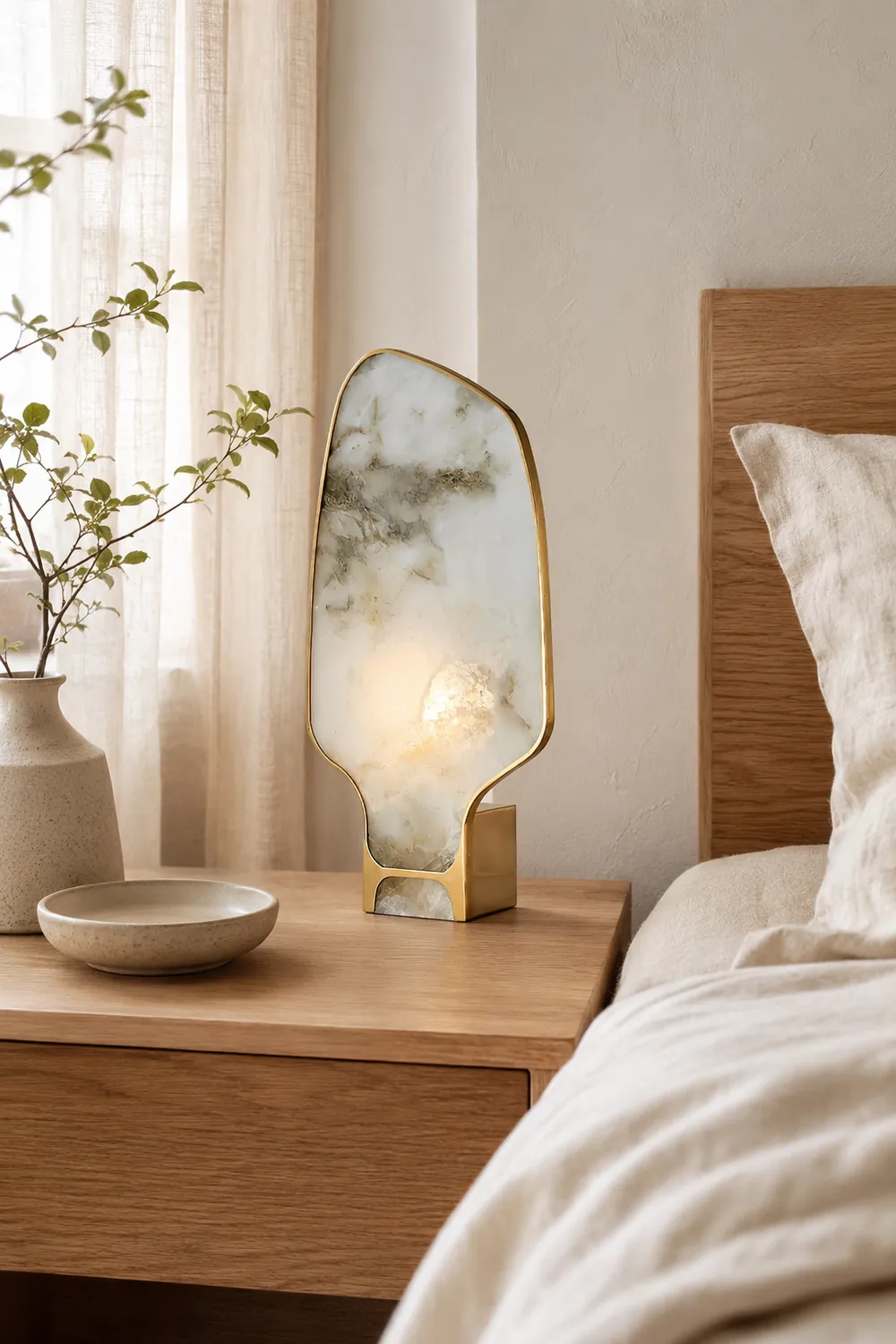 Andrea Alabaster Table Lamp - Lumpaz