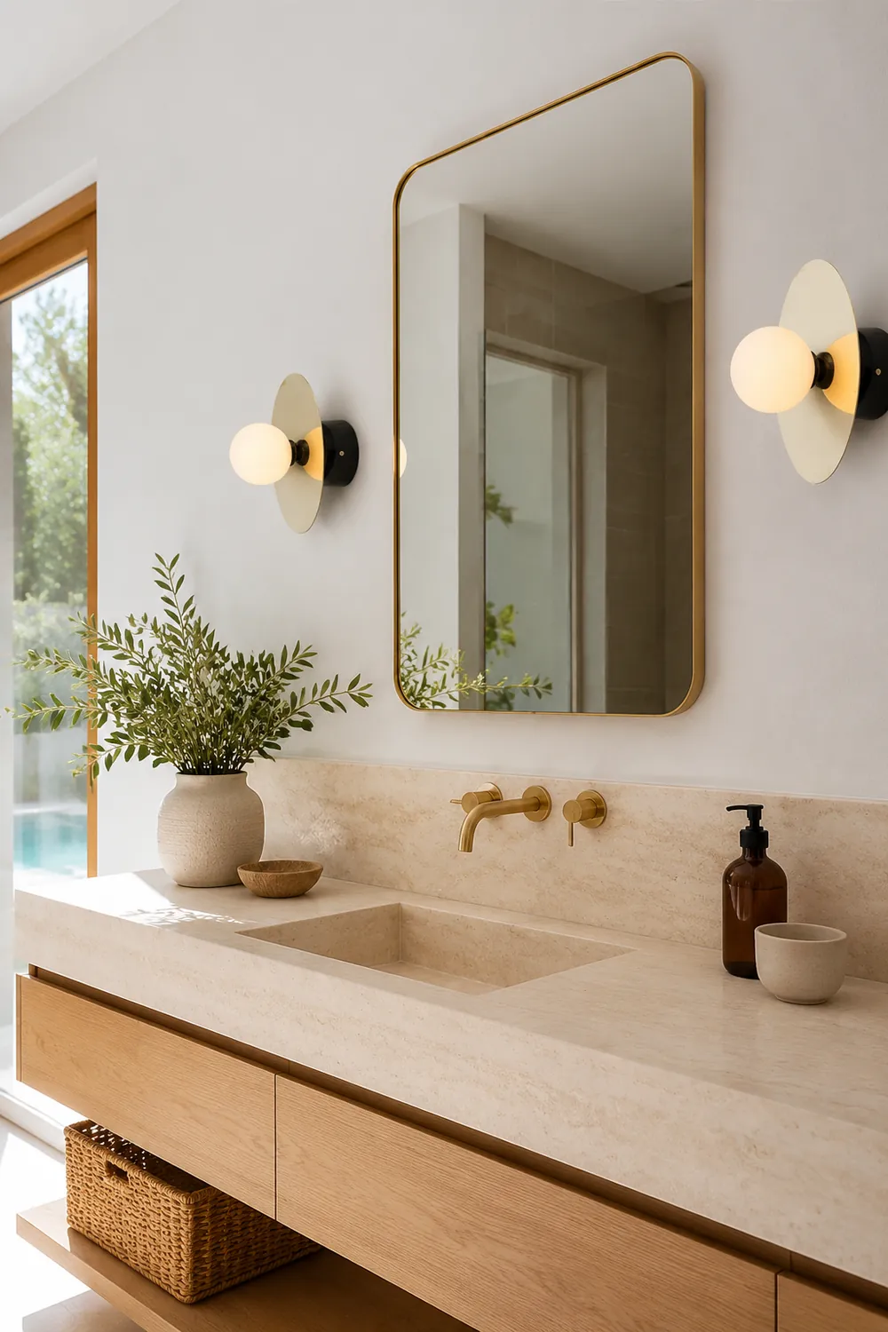 Disc And Sphere Wall Lamp - Lumpaz