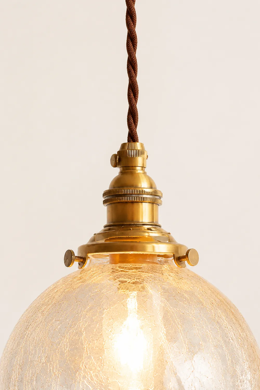 Crackle Glass Pendant Light - Lumpaz